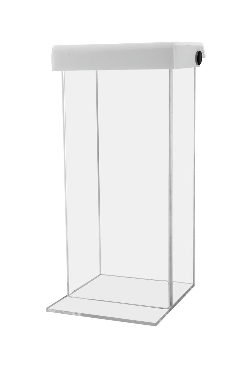 3.75"W x 8.75"H Outdoor Trifold Countertop Box with White Lid