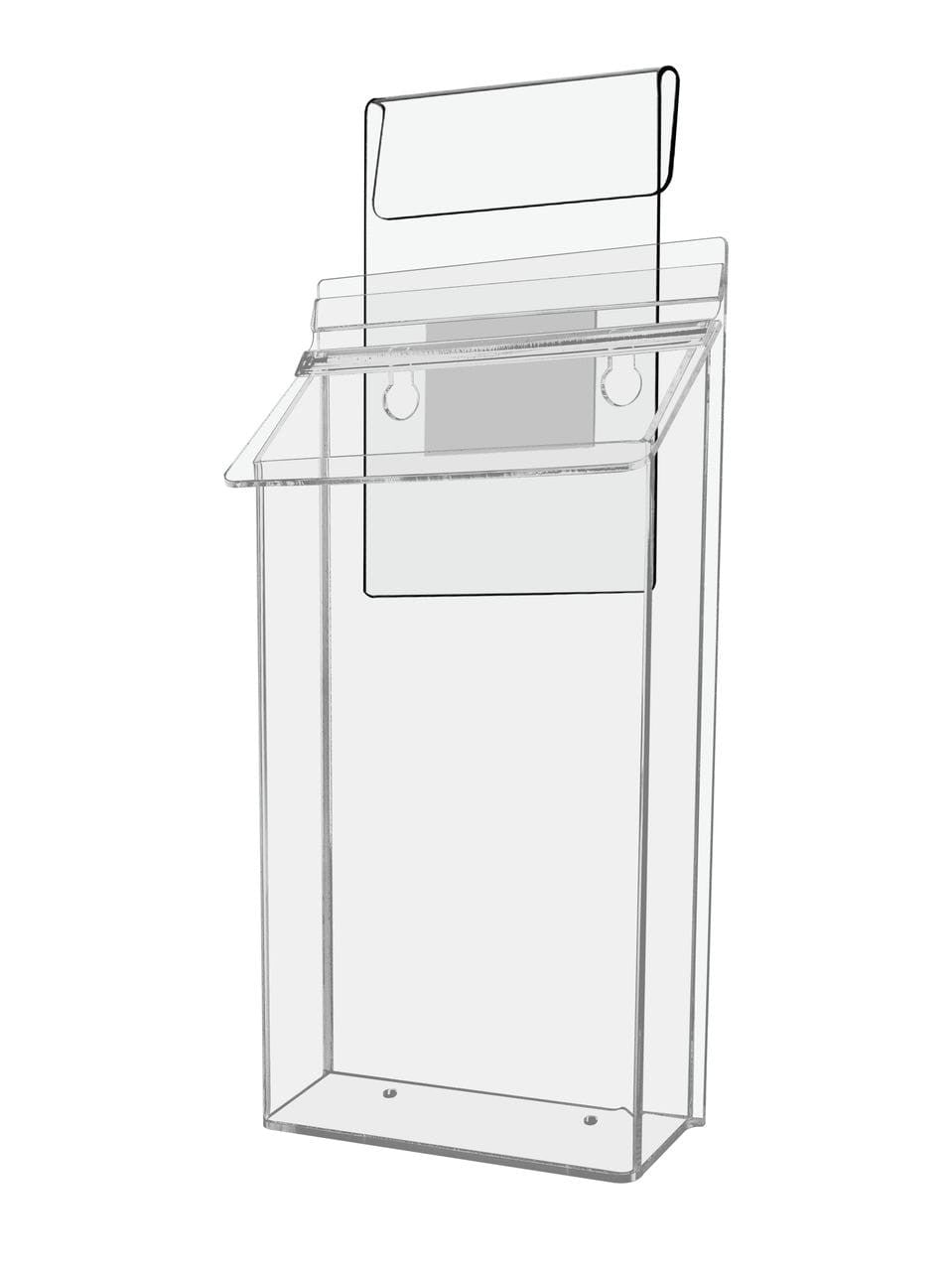 6"W x 10"H Outdoor Window Hook Bifold Holder Brochure Box