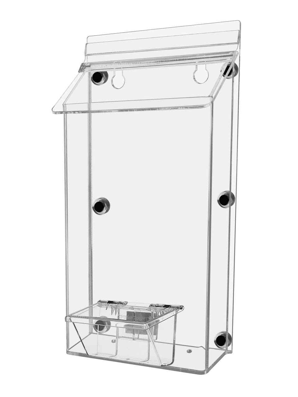 6"W x 10"H Magnetic Outdoor Bifold Brochure Holder with Card Box