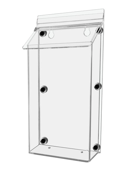 6"W x 10"H Magnetic Outdoor Brochure Holder Bifold Box with Lid