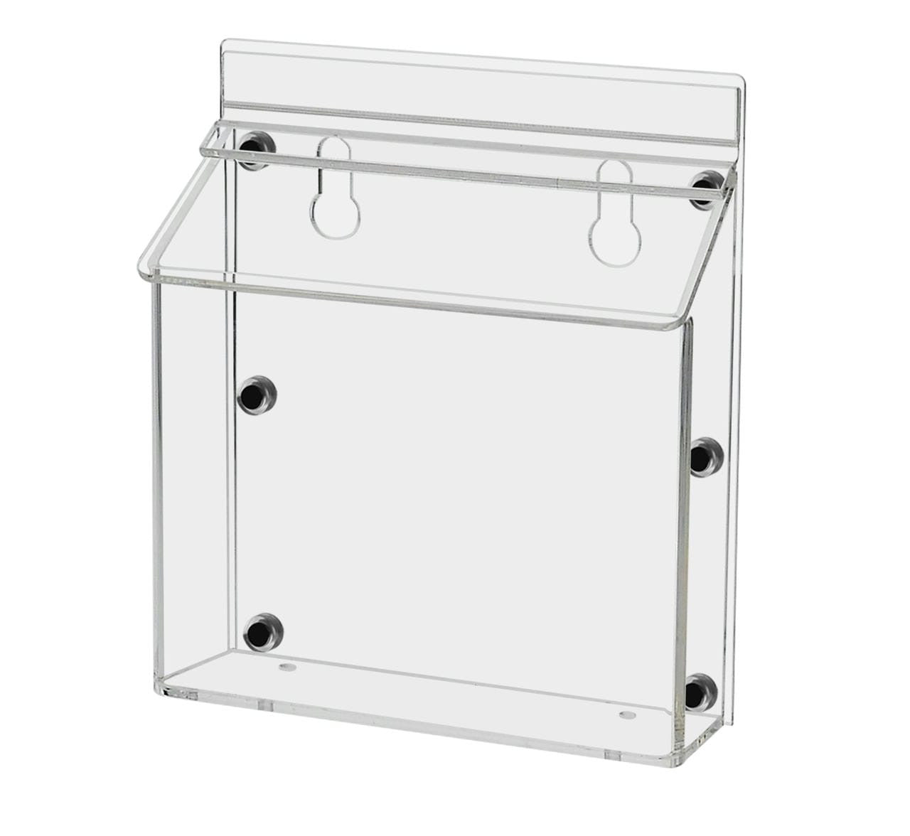 6"W x 4"H Magnetic Outdoor Postcard Holder Brochure Box with Lid