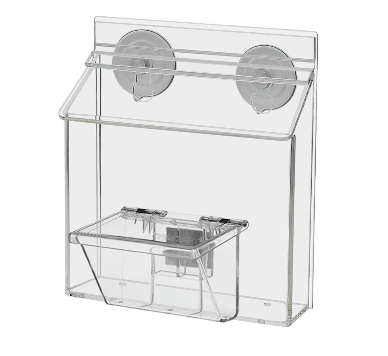 6"W x 4"H Suction Cup Outdoor Postcard Holder with Card Box