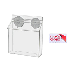 6"W x 4"H Suction Cup Outdoor Postcard Holder Window Mount