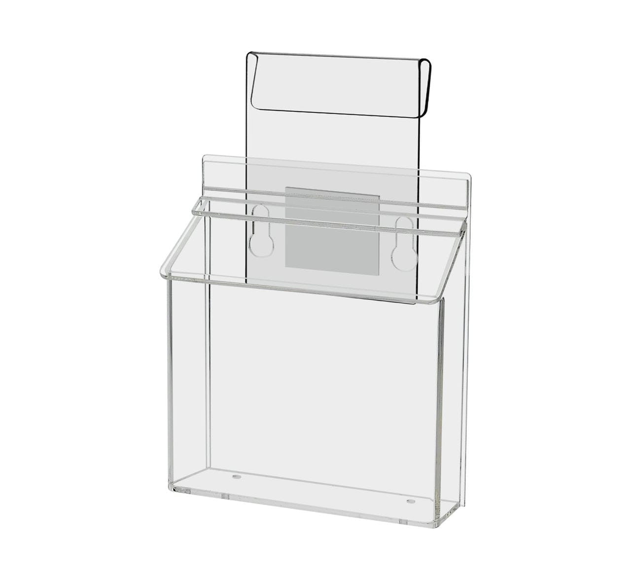 6"W x 4"H Outdoor Window Hook Postcard Holder Brochure Box