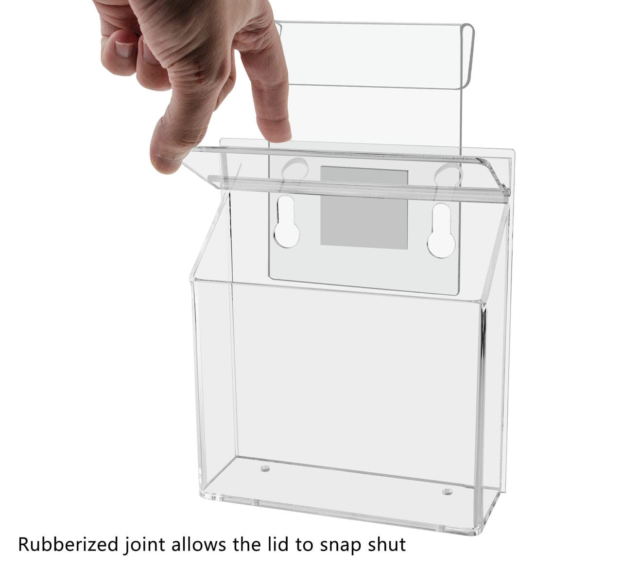 6"W x 4"H Outdoor Window Hook Postcard Holder Brochure Box