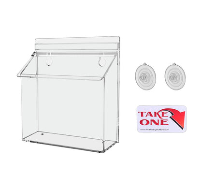 7.5"W x 5.5"H Suction Cup Outdoor Postcard Holder Window Mount