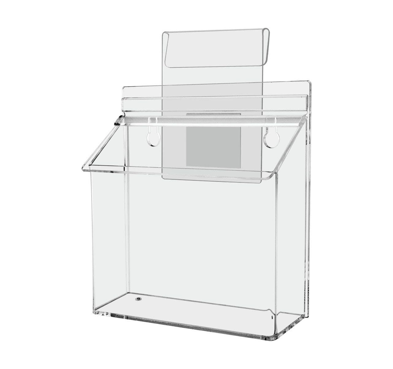 7.5"W x 5.5"H Outdoor Window Hook Postcard Holder Brochure Box