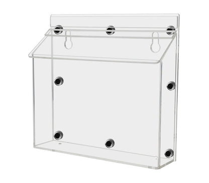 11"W x 8.5"H Magnetic Outdoor Brochure Holder Flyer Box with Lid