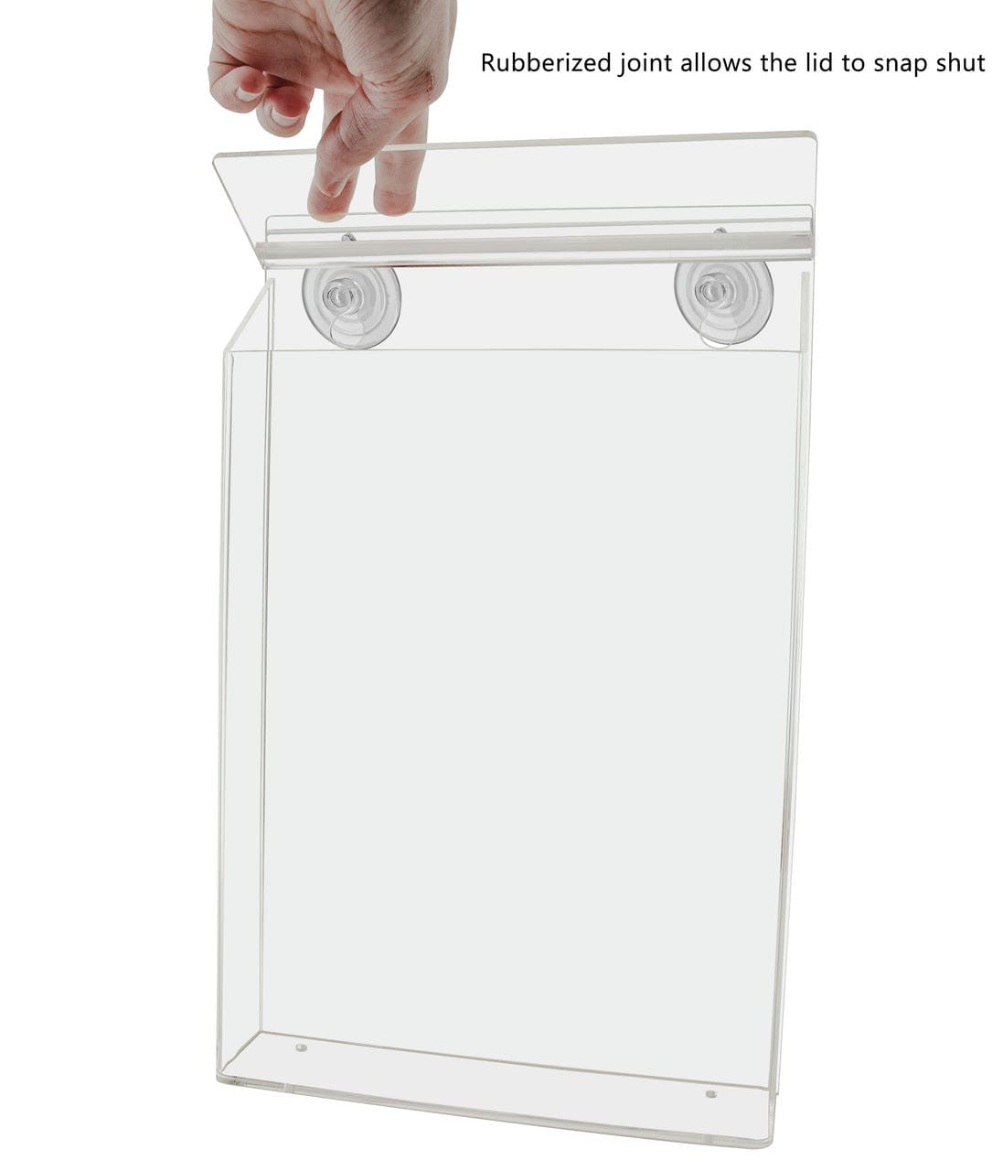 8.5"W x 11"H Suction Cup Outdoor Flyer Holder Window Mount