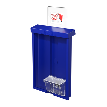 8.5"W x 11"H Outdoor Window Hook Catalog Holder with Card Box