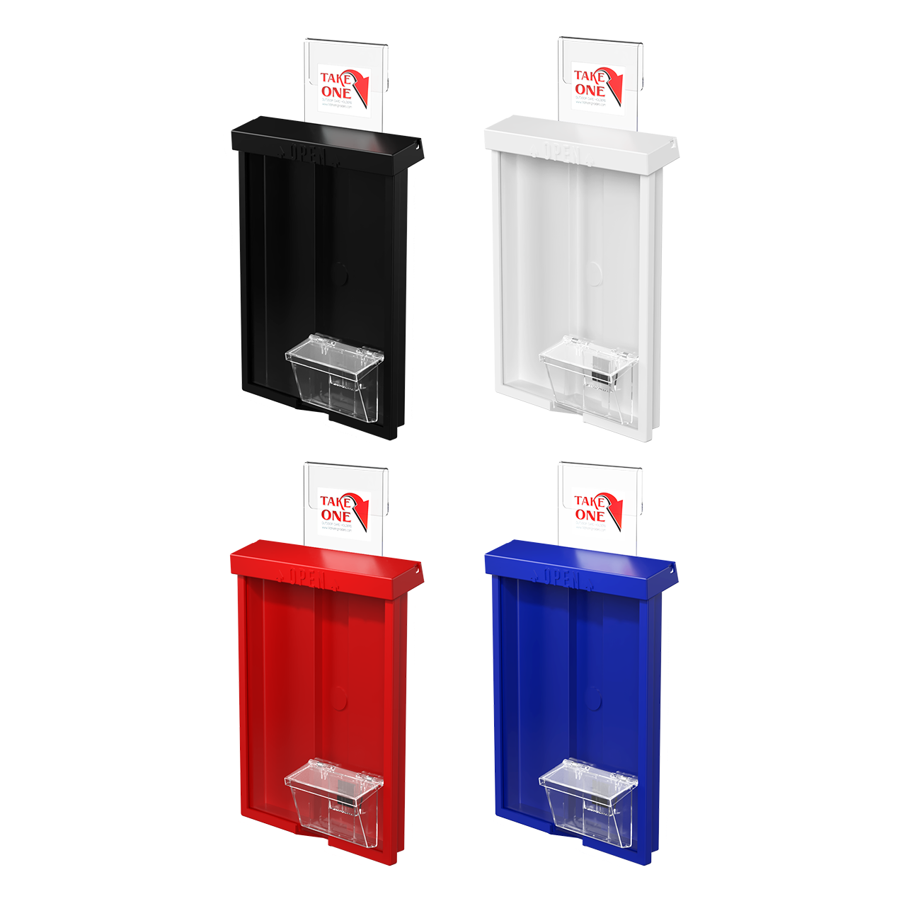 8.5"W x 11"H Outdoor Window Hook Catalog Holder with Card Box