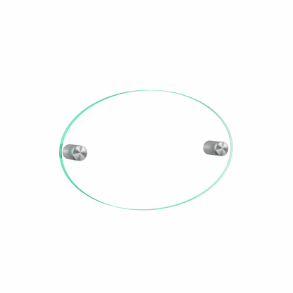 8" x  5" Wall Sign Holder Euro Style With Stainless Standoffs