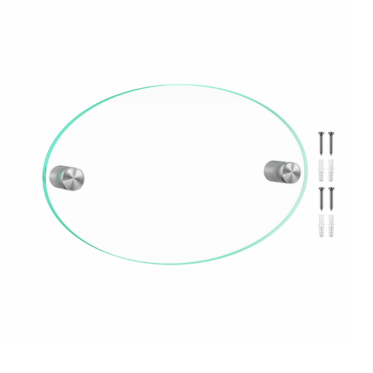 8" x  5" Wall Sign Holder Euro Style With Stainless Standoffs