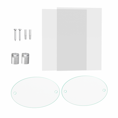 8" x  5" Wall Sign Holder Euro Style With Stainless Standoffs