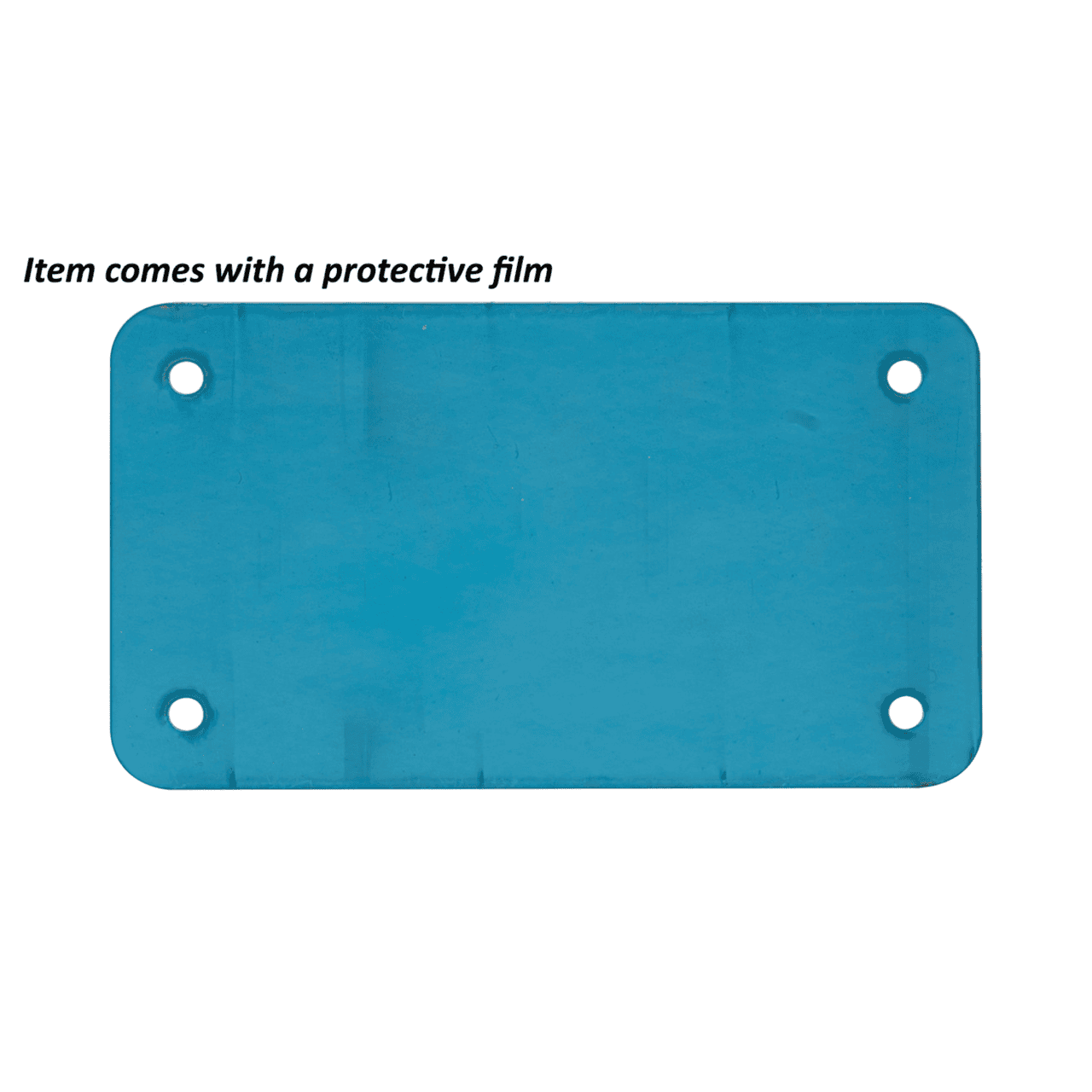 Blank Mirror License Plate Laser Cut Acrylic with 4 Holes