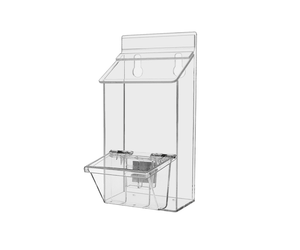 4"W x 6"H Outdoor Postcard Holder Wall Mount with Card Box