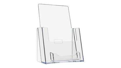 5.5"W Bifold Brochure Holder Display with Business Card Pocket