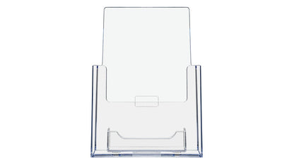 5.5"W Bifold Brochure Holder Display with Business Card Pocket