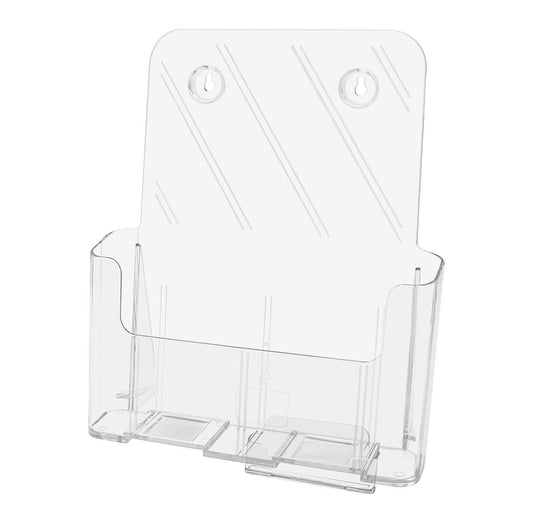 Brochure Holder for Trifolds and Flyers with Gift Card Pocket