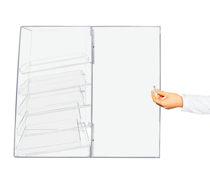12.25" x 14.25" x 23.75" Bakery Pastry Display Cabinet with 5 Trays