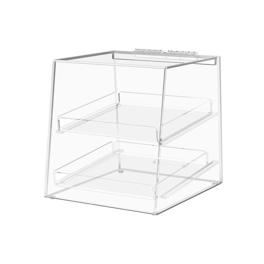 Bakery Pastry Display Cabinet 10.25" x 11.5" x 11" with 2 Trays