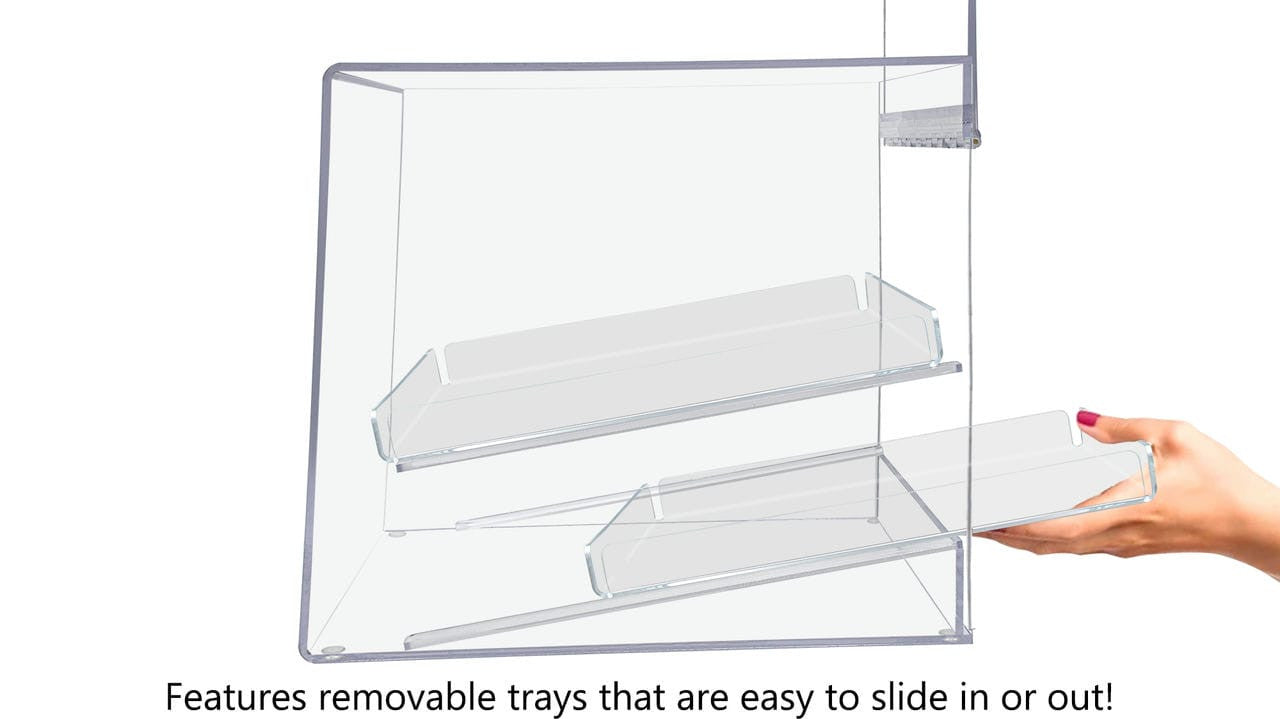 12.5" x 14" x 12.5" Bakery Pastry Display Cabinet with 2 Trays