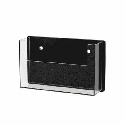 Wall Single Pocket Postcard Holder for 6"W Advertising Literature