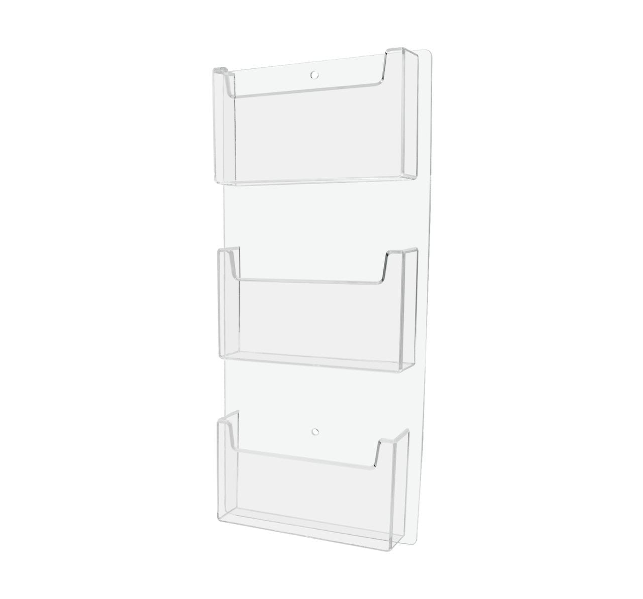 Wall 3 Pocket Postcard Holder for 6"W Advertising Literature