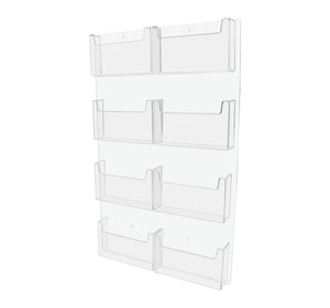 Wall Postcard Holder 8 Pocket Organizer for 6"W Advertisements