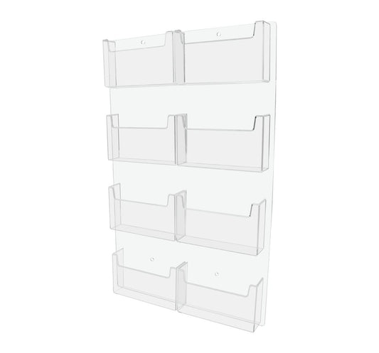 Wall Postcard Holder 8 Pocket Organizer for 6"W Advertisements