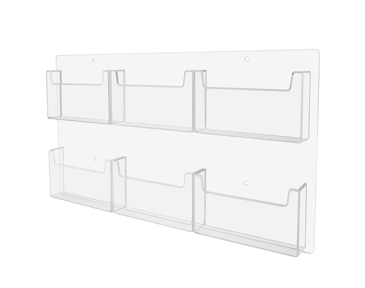 Wall Postcard Holder 6 Pocket Organizer for 6"W Advertisements