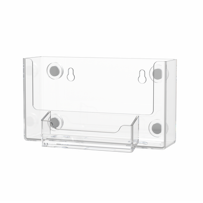 6"W Magnetic Postcard Holder with Business Card Pocket