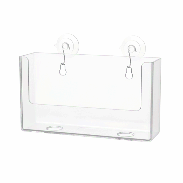 Suction Cup 6"W Postcard Holder with Window Hooks