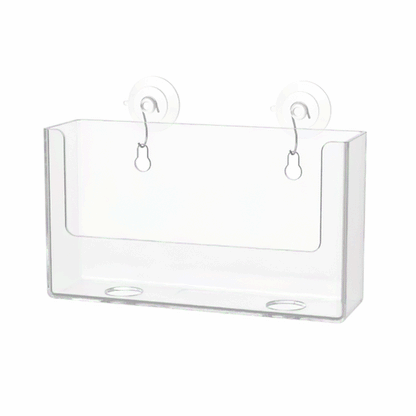 Suction Cup 6"W Postcard Holder with Window Hooks