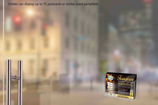 Suction Cup 6"W Postcard Holder Window Mount Display