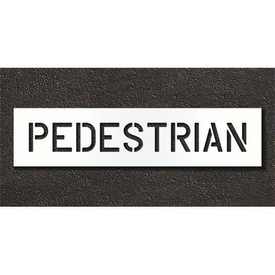 PEDESTRIAN Stencil for Pavement Marking