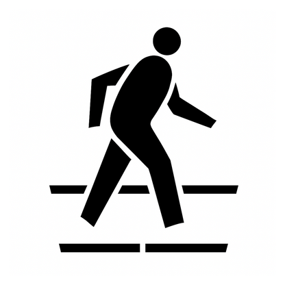 Pedestrian Walkway Stencil for Pavement Marking