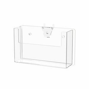 Pegboard 6"W Postcard Index Time Card Single Pocket Holder