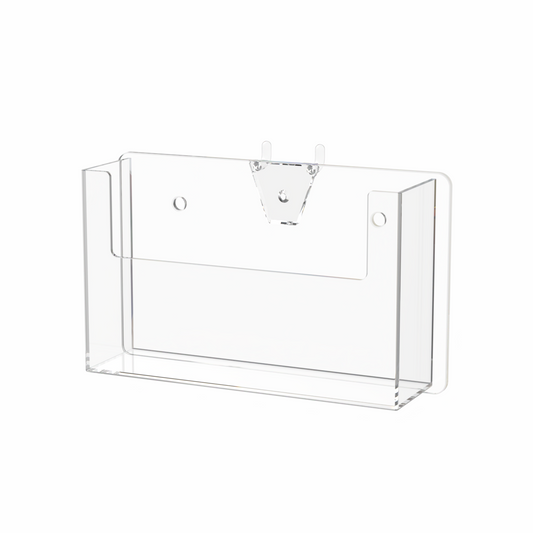 Pegboard 6"W Postcard Index Time Card Single Pocket Holder