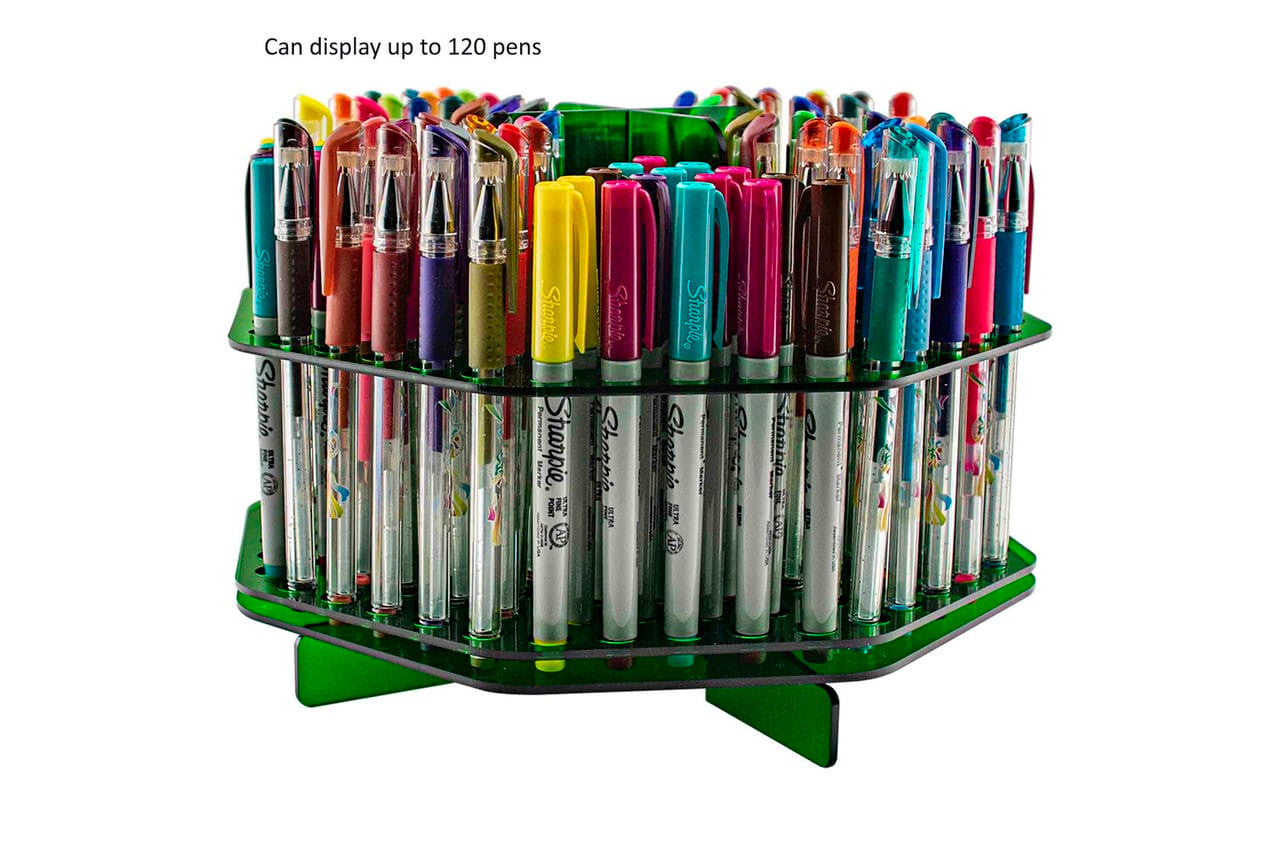 Pen or Brushes Organizer with Handle Marker 120 Slot