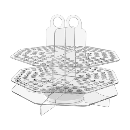 Rotating 120 Slot Pen Marker Brushes Holder Display Organization