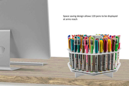 Pen or Brushes Organizer with Handle Marker 120 Slot