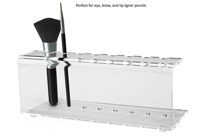 8 Slot Pen Organizer Stand Eyeliner Makeup Brushes Holder
