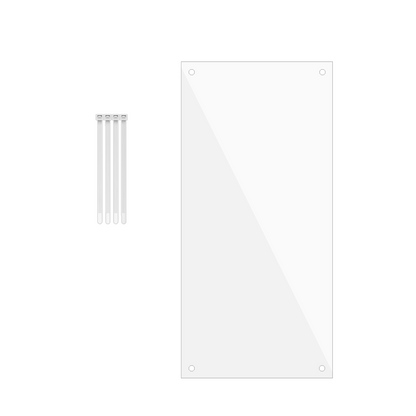 11.5"W x 5.5"H Urine Guard Pet Cage Liner Splash Guard Plastic