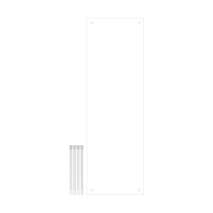 14"W x 4.5"H Pet Cage Plastic Protective Siding Habitat Sheets