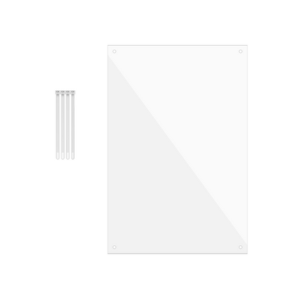 8"W x 12"H Urine Guard Pet Cage Liner Splash Guard Plastic Sides