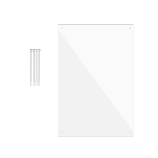 8"W x 12"H Urine Guard Pet Cage Liner Splash Guard Plastic Sides