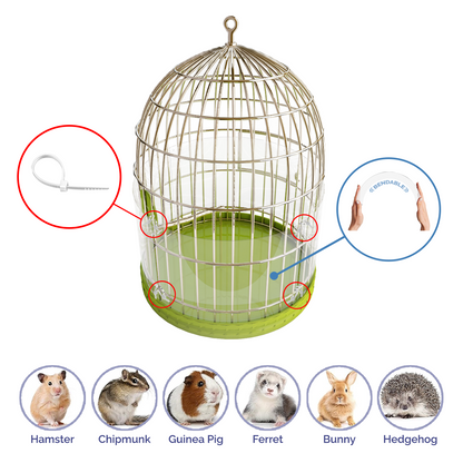 8"W x 12"H Urine Guard Pet Cage Liner Splash Guard Plastic Sides