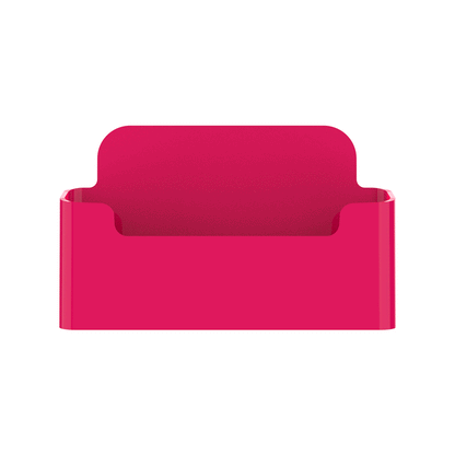 Business Card Holder Hot Pink Girlie Countertop Display Stand