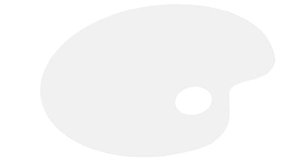 Acrylic Paint Palette 9"W Mixing Tray with Thumb Hole